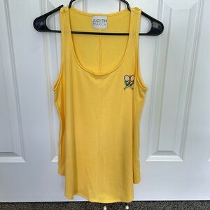 Never worn - Judith March - tank with tennis logo - size M